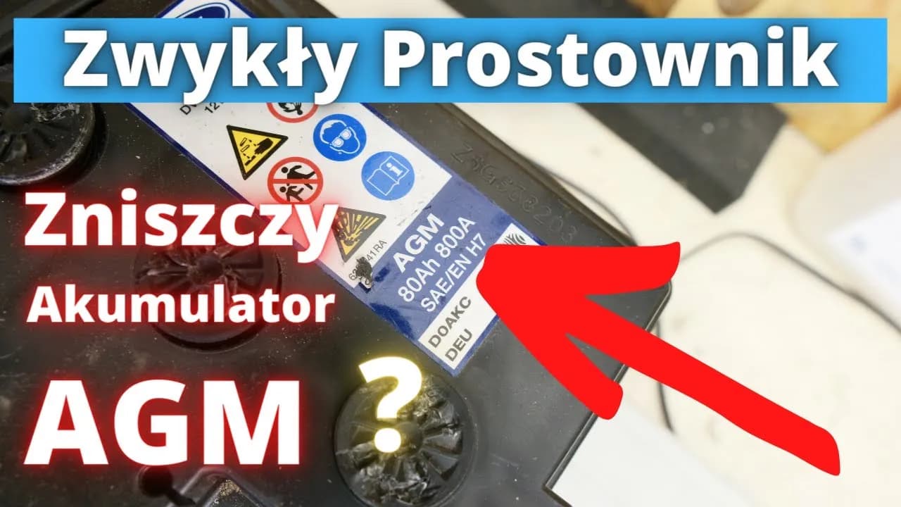 Czy akumulator AGM można ładować zwykłym prostownikiem? Ryzyko i zalecenia
